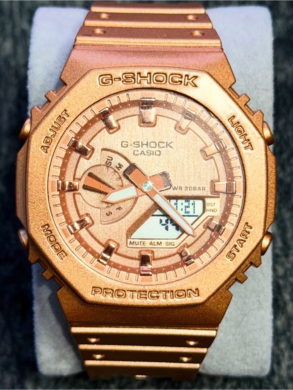 Casio G-Shock Metallic Rose Gold Analog-Digital Watch